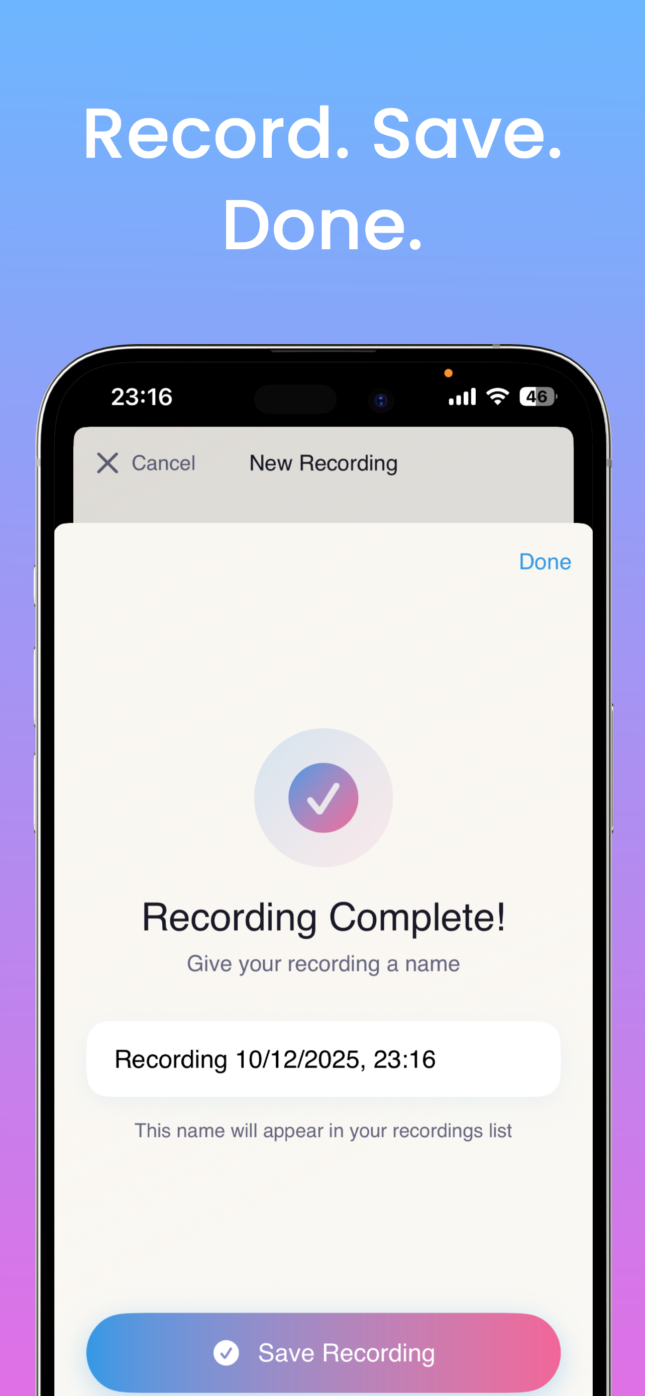 EchoNote Screenshot 3